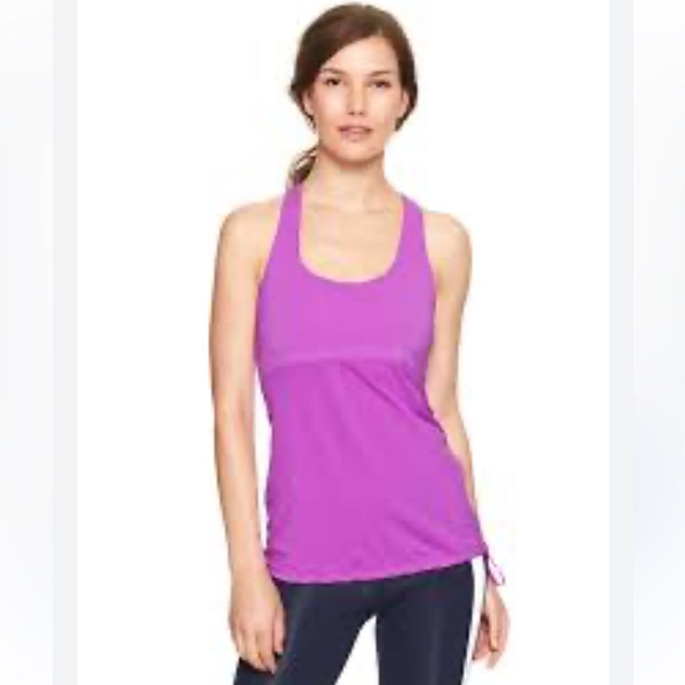 NWT GapFit Distance T-back shelf-bra Blouson tank Large